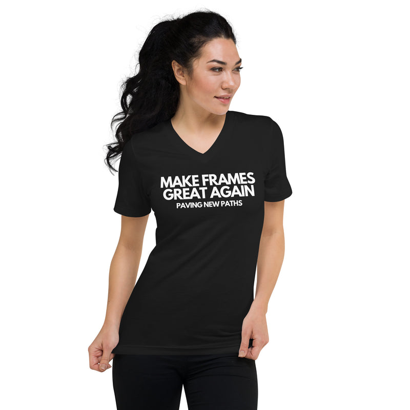 Women’s Make Frames Great Again V-Neck T-Shirt