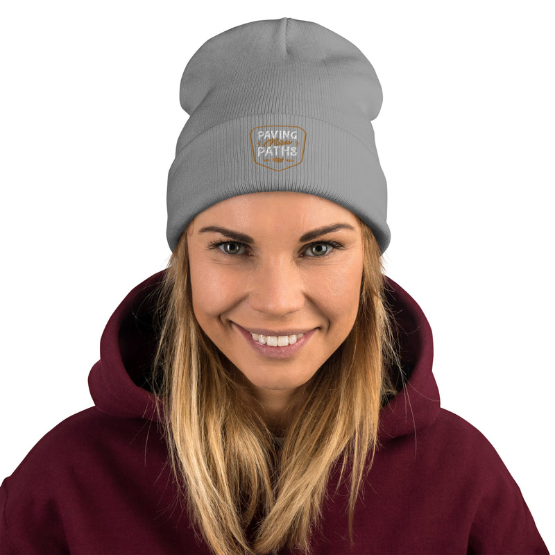 Paving New Paths Badge Embroidered Beanie
