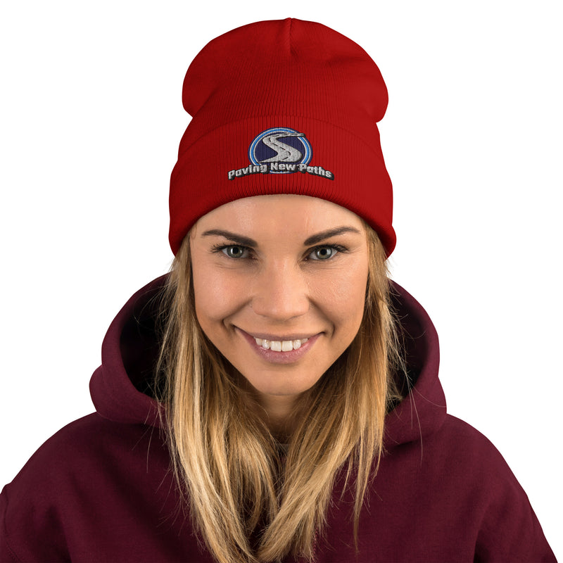 Paving New Paths Large Logo Embroidered Beanie