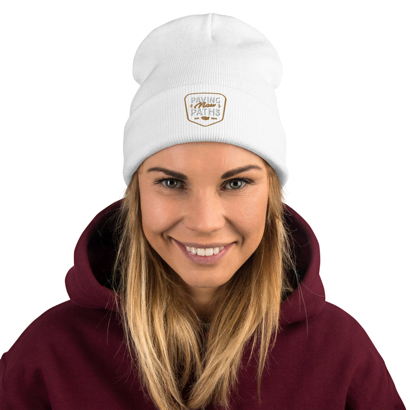 Paving New Paths Badge Embroidered Beanie