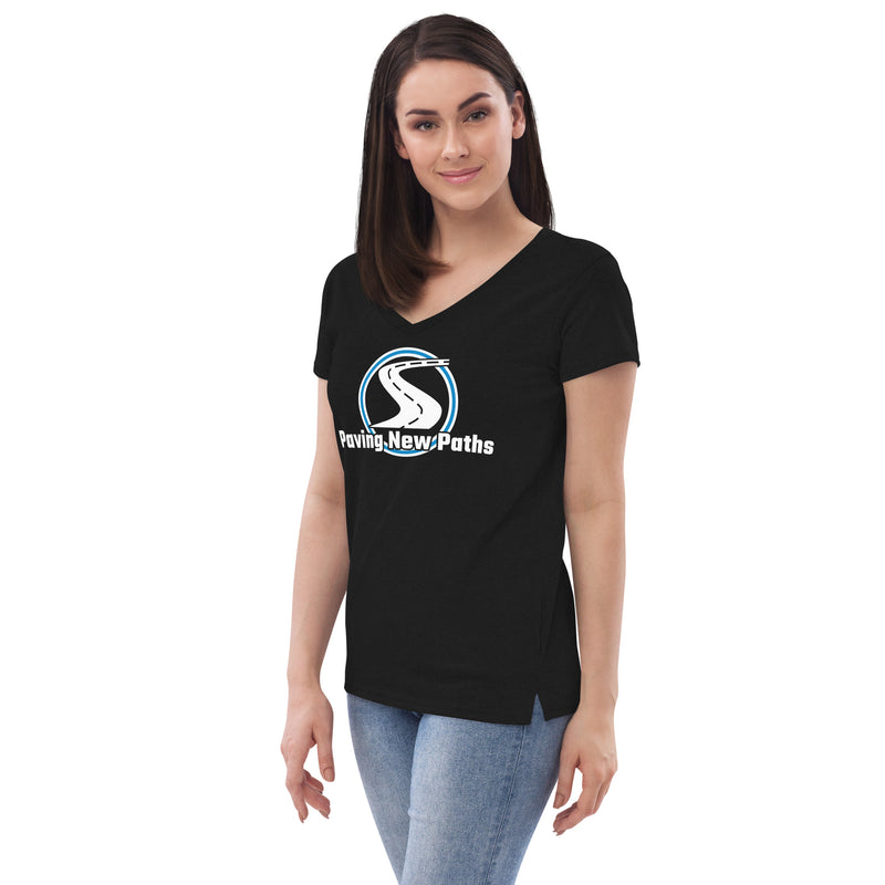 Women’s Paving New Paths Large Logo V-Neck T-Shirt