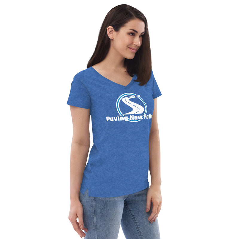 Women’s Paving New Paths Large Logo V-Neck T-Shirt