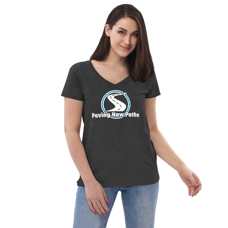 Women’s Paving New Paths Large Logo V-Neck T-Shirt