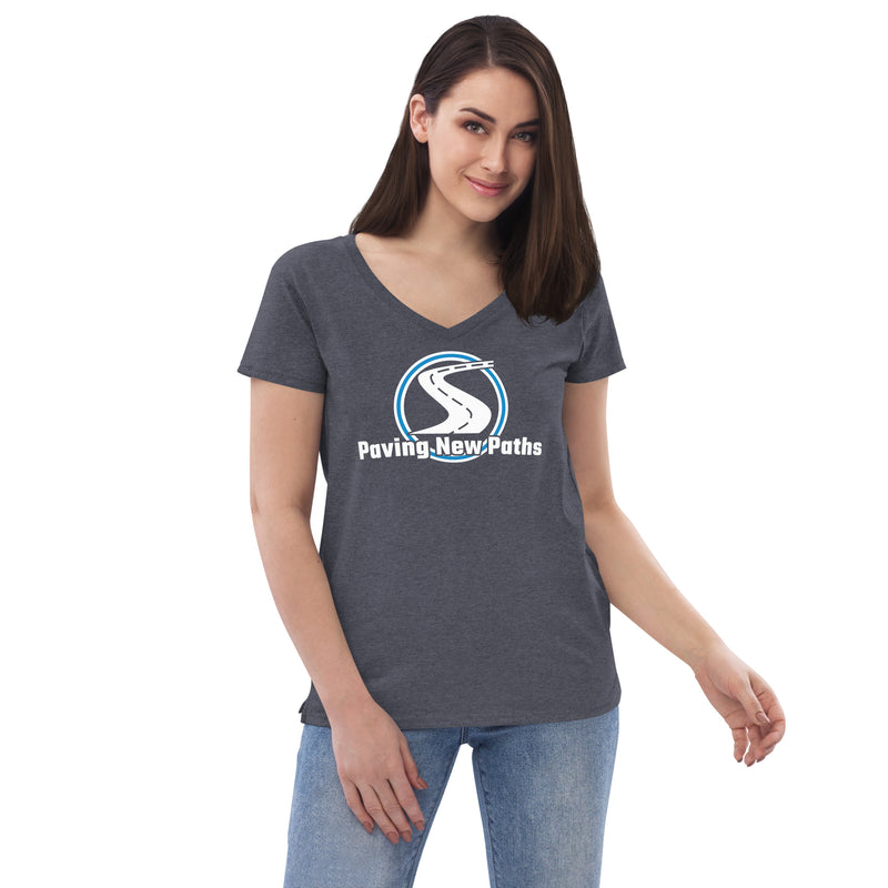 Women’s Paving New Paths Large Logo V-Neck T-Shirt