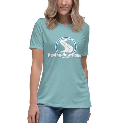 Women's Fitted Paving New Paths Big Logo T-Shirt