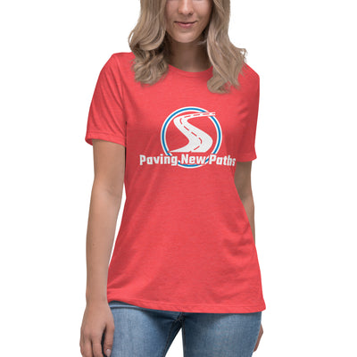 Women's Fitted Paving New Paths Big Logo T-Shirt