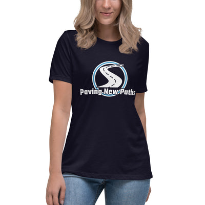 Women's Fitted Paving New Paths Big Logo T-Shirt